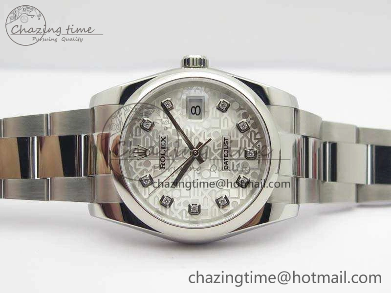 Datejust 116234 36mm DJF 1:1 Best Edition White Computer Diam Dial On SS Oyster Bracelet SA Sporty 3526