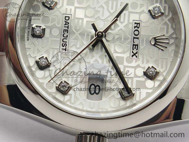 Datejust 116234 36mm DJF 1:1 Best Edition White Computer Diam Dial On SS Oyster Bracelet SA Sporty 3526