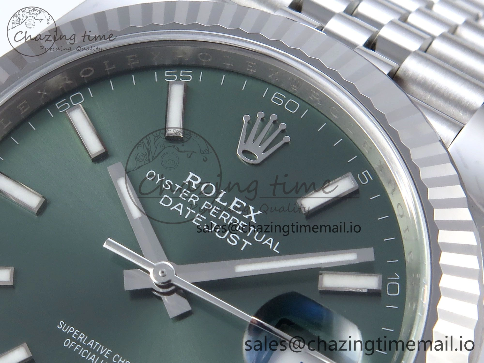 Datejust 126334 41mm Clean 1:1 Best Edition Green Stick Dial on SS Jubilee Bracelet VR Elegant 896