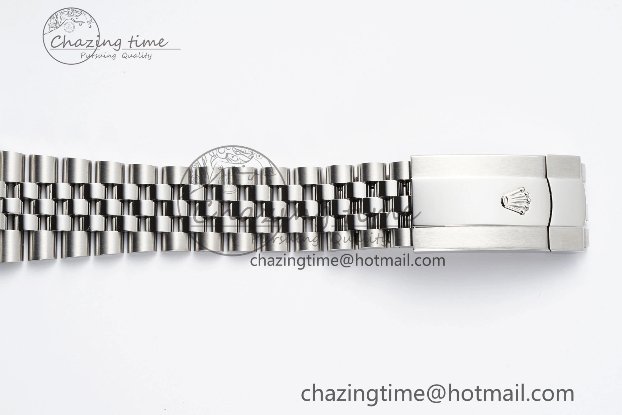 ModernLook Datejust 126334 41mm Jubilee 904L SS SS Black Moissanite Clean VR 1896