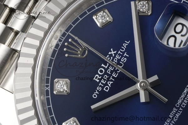 Thermal Datejust 126334 41mm Jubilee 904L SS SS Blue Moissanite Clean VR 1827