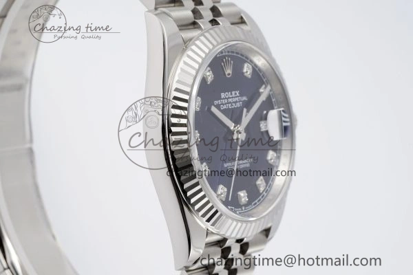 Thermal Datejust 126334 41mm Jubilee 904L SS SS Blue Moissanite Clean VR 1827