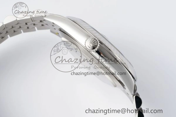 HighPerformance Datejust 126334 41mm Jubilee 904L SS SS Grey Moissanite Clean VR 1835