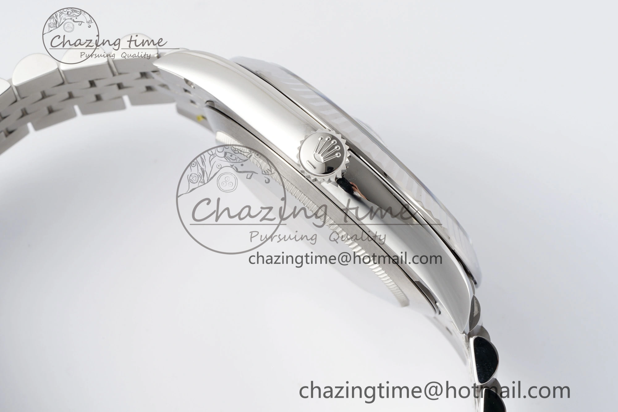 HighPerformance Datejust 126334 41mm Jubilee 904L SS SS Grey Moissanite Clean VR 1835