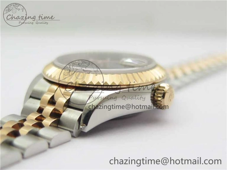 WaterResistant Datejust 28mm 279173 SS RG BP Maker Best Edition Black Dial on SS RG Jubilee Bracelet ETA 2580
