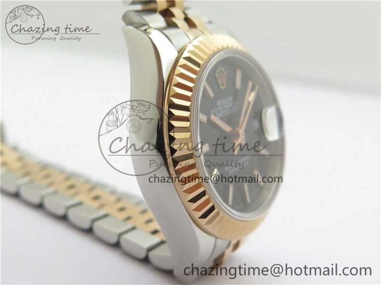 WaterResistant Datejust 28mm 279173 SS RG BP Maker Best Edition Black Dial on SS RG Jubilee Bracelet ETA 2580
