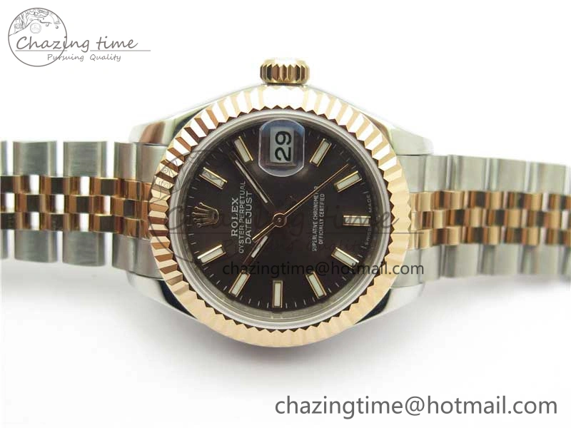 Datejust 28mm 279173 SS RG BP Maker Best Edition Dark Gray Dial on SS RG Jubilee Bracelet ETA Durable 10305