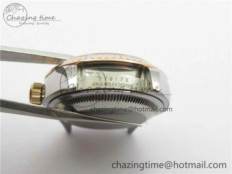 Datejust 28mm 279173 SS RG BP Maker Best Edition Dark Gray Dial on SS RG Jubilee Bracelet ETA Durable 10305
