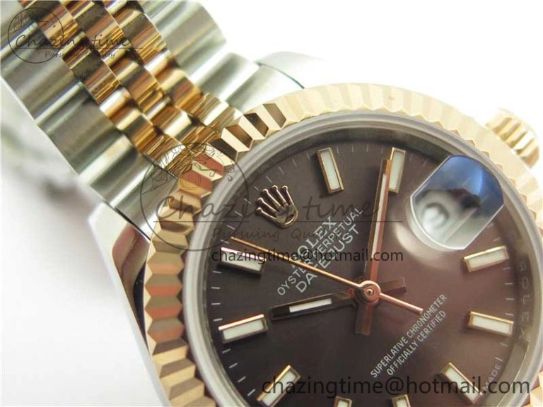 Datejust 28mm 279173 SS RG BP Maker Best Edition Dark Gray Dial on SS RG Jubilee Bracelet ETA Durable 10305