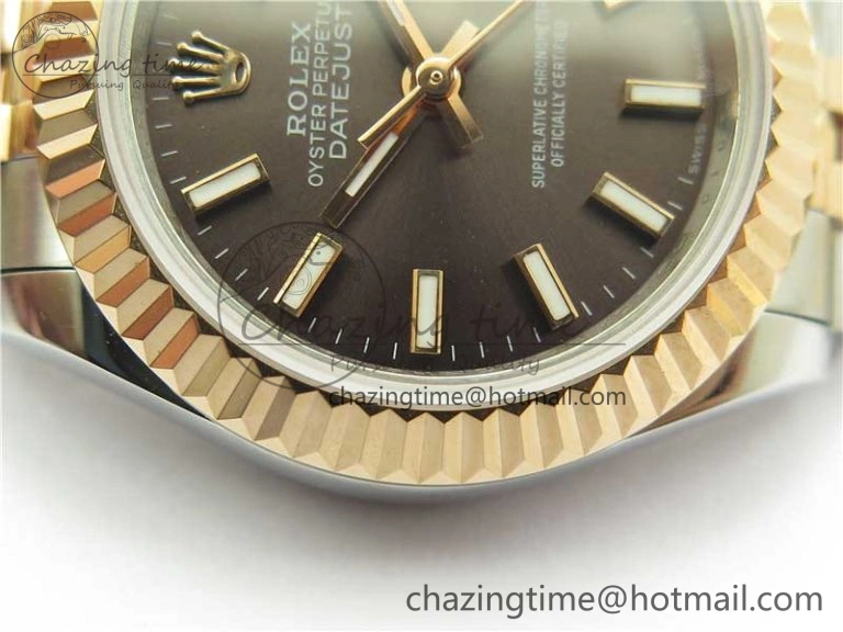 Datejust 28mm 279173 SS RG BP Maker Best Edition Dark Gray Dial on SS RG Jubilee Bracelet ETA Durable 10305
