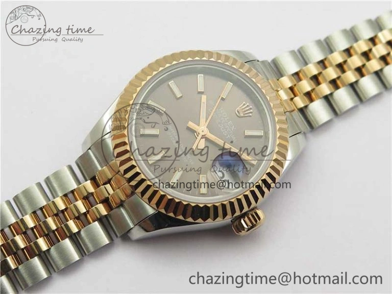 Datejust 28mm 279173 SS RG BP Maker Best Edition Dark Gray Dial on SS RG Jubilee Bracelet ETA Durable 10305