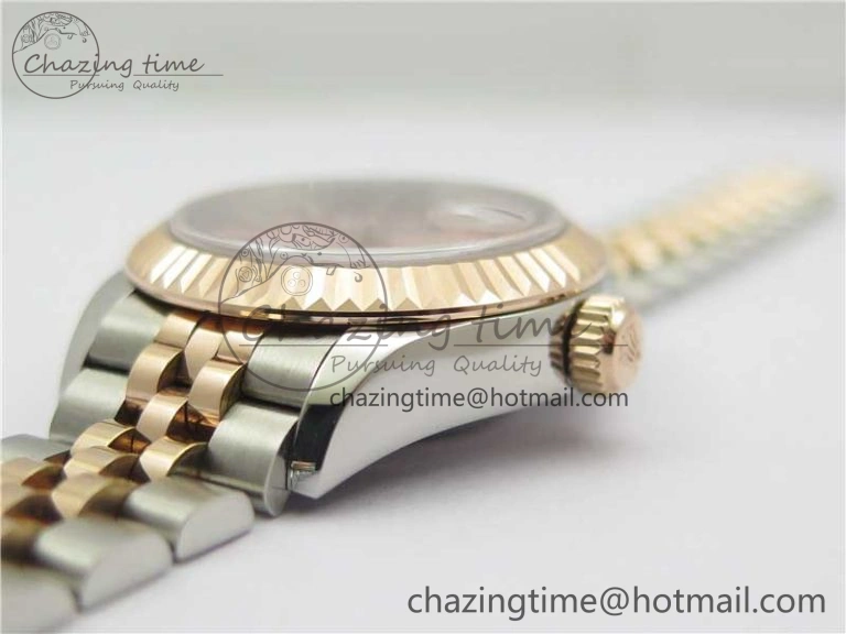 FreshLook Datejust 28mm 279173 SS RG BP Maker Best Edition Pink Dial on SS RG Jubilee Bracelet ETA 2583