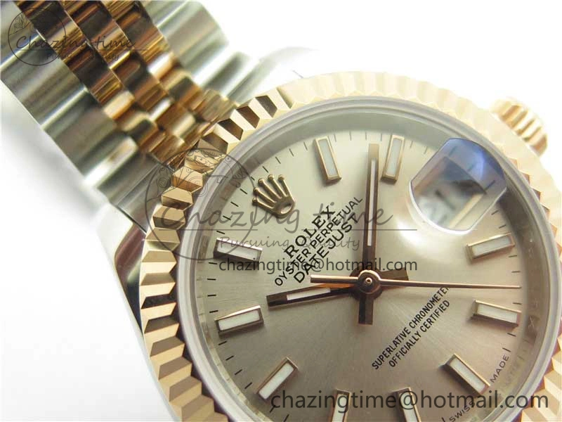 Functional Datejust 28mm 279173 SS RG BP Maker Best Edition Silver Dial on SS RG Jubilee Bracelet ETA 10308