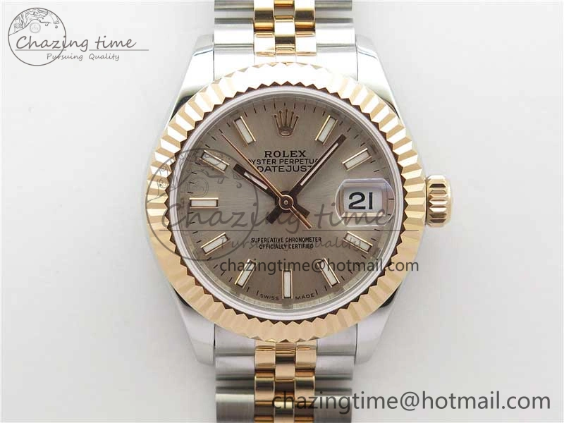 Functional Datejust 28mm 279173 SS RG BP Maker Best Edition Silver Dial on SS RG Jubilee Bracelet ETA 10308