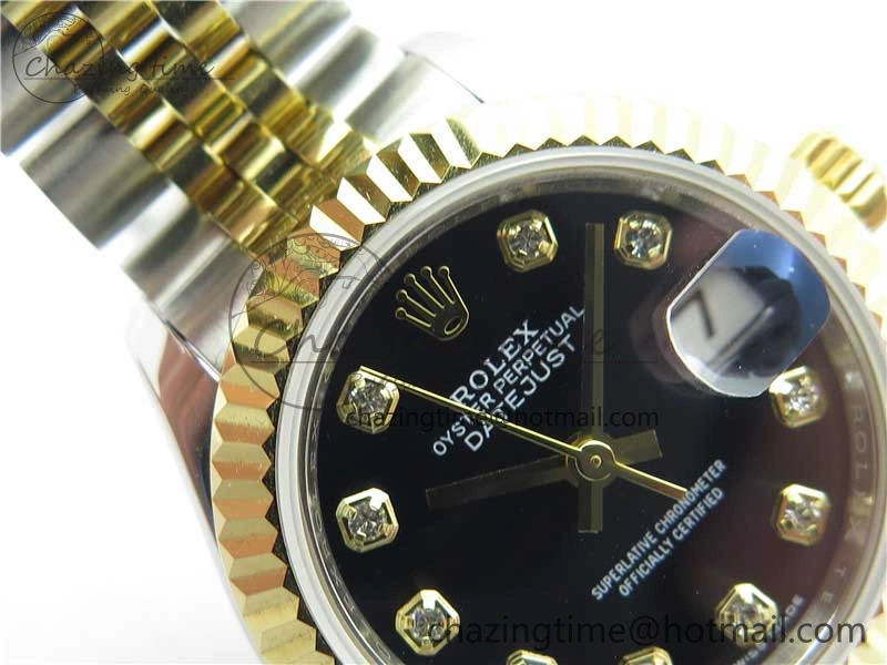 Functional Datejust 28mm 279173 SS YG BP Maker Best Edition Black Crystal Dial on SS YG Jubilee Bracelet ETA 2558