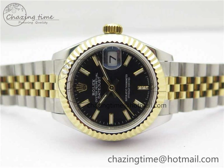 Datejust 28mm 279173 SS YG BP Maker Best Edition Black Dial on SS YG Jubilee Bracelet ETA DailyWear 10297