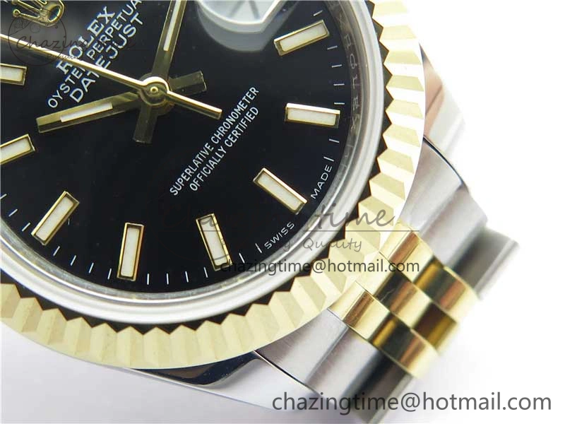 Datejust 28mm 279173 SS YG BP Maker Best Edition Black Dial on SS YG Jubilee Bracelet ETA DailyWear 10297