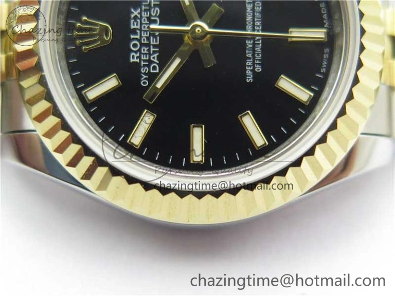 Datejust 28mm 279173 SS YG BP Maker Best Edition Black Dial on SS YG Jubilee Bracelet ETA DailyWear 10297
