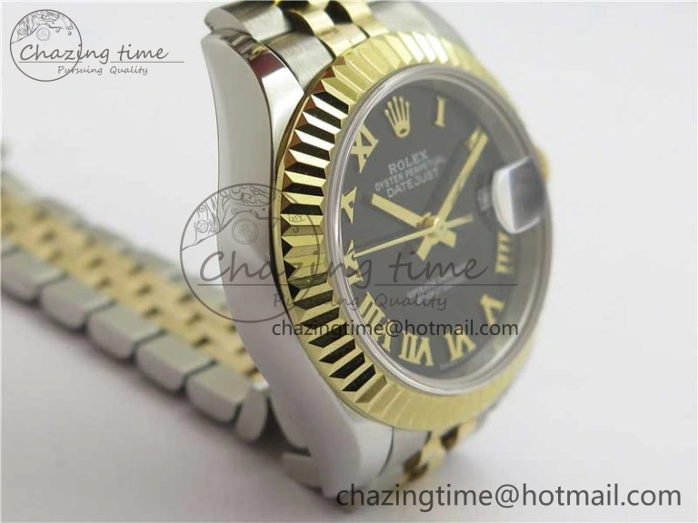 Datejust 28mm 279173 SS YG BP Maker Best Edition Black Roman Markers Dial on SS YG Jubilee Bracelet ETA Popular 2561