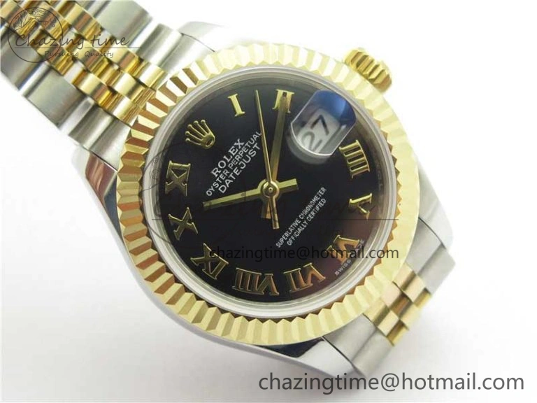 Datejust 28mm 279173 SS YG BP Maker Best Edition Black Roman Markers Dial on SS YG Jubilee Bracelet ETA Popular 2561