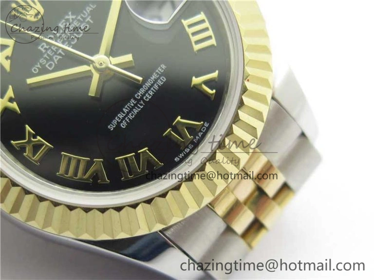 Datejust 28mm 279173 SS YG BP Maker Best Edition Black Roman Markers Dial on SS YG Jubilee Bracelet ETA Popular 2561