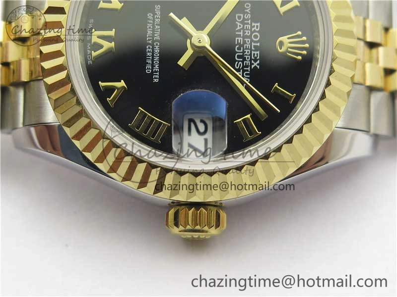 Datejust 28mm 279173 SS YG BP Maker Best Edition Black Roman Markers Dial on SS YG Jubilee Bracelet ETA Popular 2561