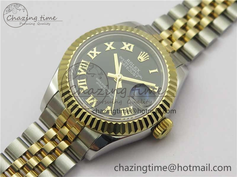 Datejust 28mm 279173 SS YG BP Maker Best Edition Black Roman Markers Dial on SS YG Jubilee Bracelet ETA Popular 2561