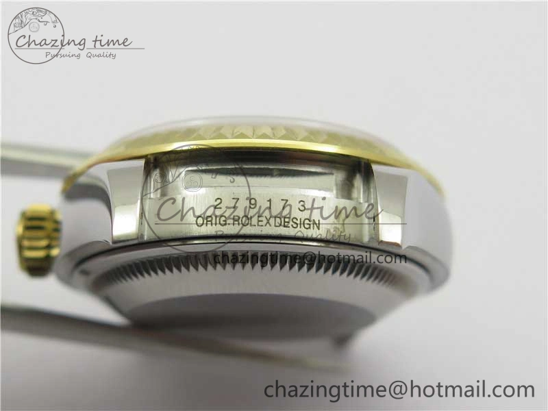 SmoothTexture Datejust 28mm 279173 SS YG BP Maker Best Edition Gold Roman Markers Dial on SS YG Jubilee Bracelet ETA 10296