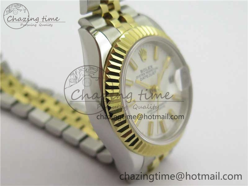 Datejust 28mm 279173 SS YG BP Maker Best Edition White Dial on SS YG Jubilee Bracelet ETA Practical 2565