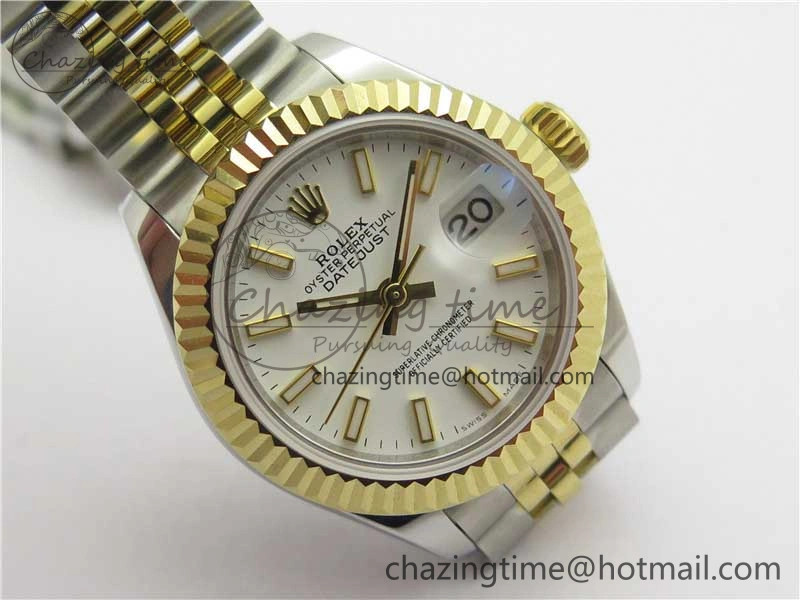 Datejust 28mm 279173 SS YG BP Maker Best Edition White Dial on SS YG Jubilee Bracelet ETA Practical 2565