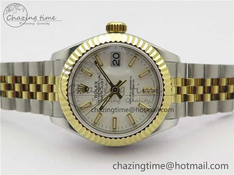 Datejust 28mm 279173 SS YG BP Maker Best Edition White Dial on SS YG Jubilee Bracelet ETA Practical 2565