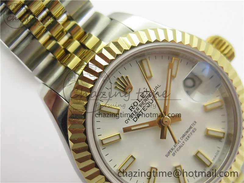 Datejust 28mm 279173 SS YG BP Maker Best Edition White Dial on SS YG Jubilee Bracelet ETA Practical 2565