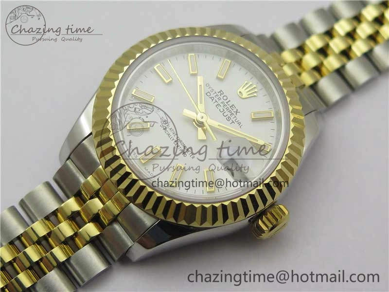 Datejust 28mm 279173 SS YG BP Maker Best Edition White Dial on SS YG Jubilee Bracelet ETA Practical 2565