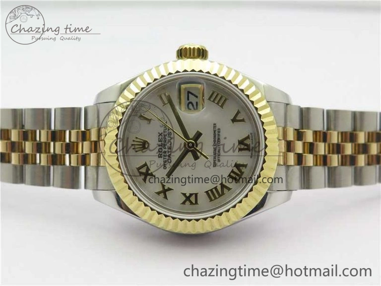 Datejust 28mm 279173 SS YG BP Maker Best Edition White Roman Markers Dial on SS YG Jubilee Bracelet ETA Versatile 2562
