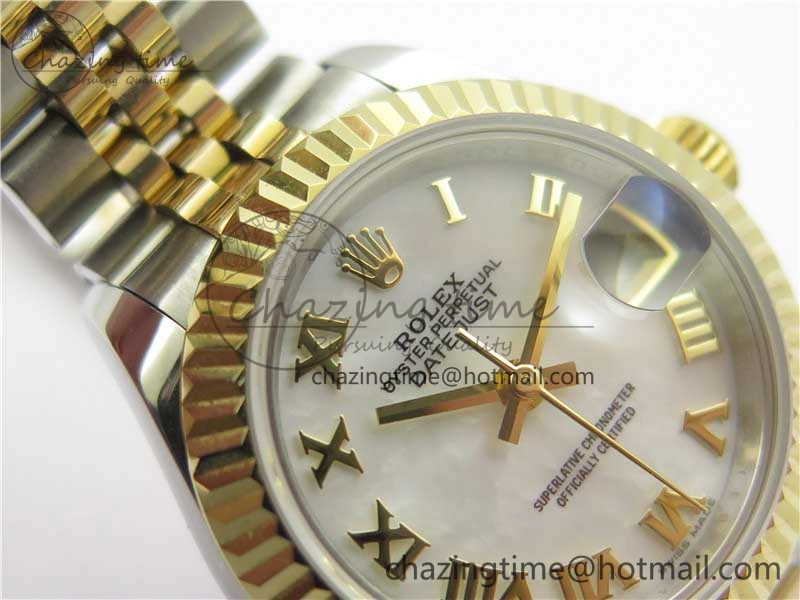 Datejust 28mm 279173 SS YG BP Maker Best Edition White Roman Markers Dial on SS YG Jubilee Bracelet ETA Versatile 2562