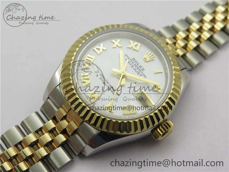 Datejust 28mm 279173 SS YG BP Maker Best Edition White Roman Markers Dial on SS YG Jubilee Bracelet ETA Versatile 2562