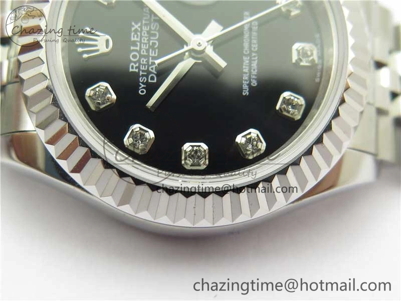 WaterResistant Datejust 28mm 279174 SS BP Maker Best Edition Black Crystal Dial on SS Jubilee Bracelet ETA 10322