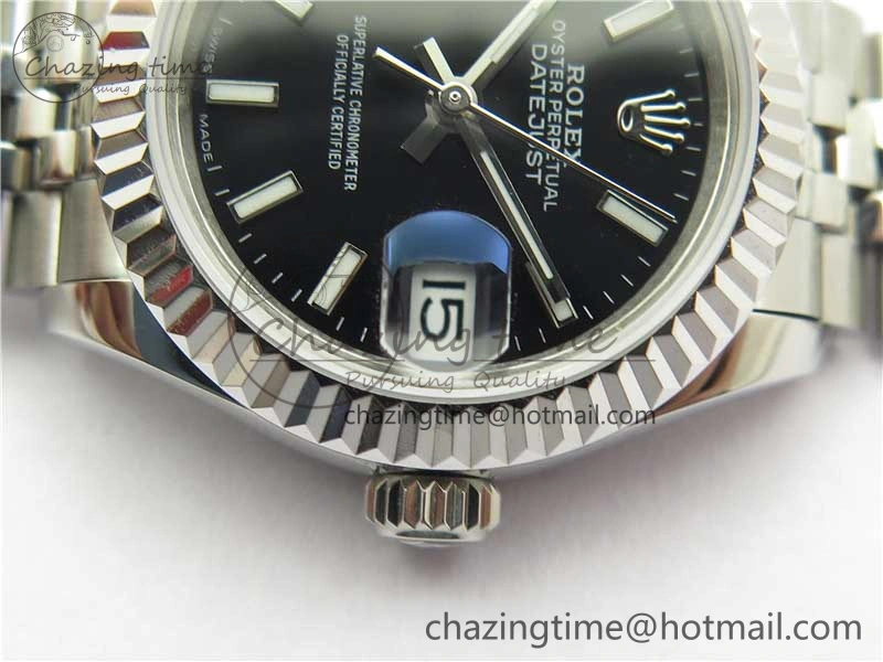 Datejust 28mm 279174 SS BP Maker Best Edition Black Dial on SS Jubilee Bracelet ETA Supportive 2598