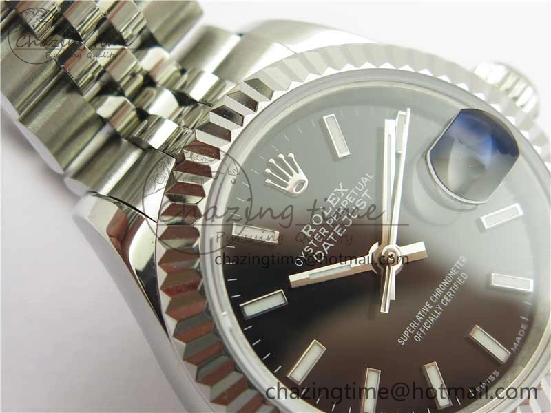 Datejust 28mm 279174 SS BP Maker Best Edition Black Dial on SS Jubilee Bracelet ETA Supportive 2598