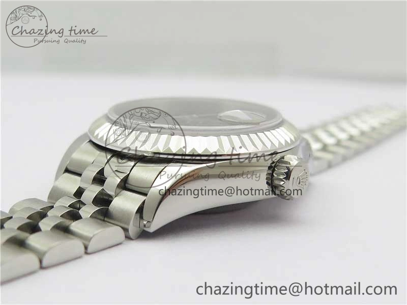 SmoothTexture Datejust 28mm 279174 SS BP Maker Best Edition Black Roman Dial on SS Jubilee Bracelet ETA 2601