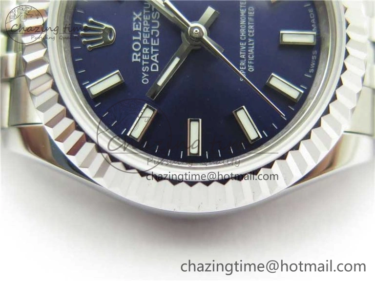 Datejust 28mm 279174 SS BP Maker Best Edition Blue Dial on SS Jubilee Bracelet ETA MoistureWicking 2596