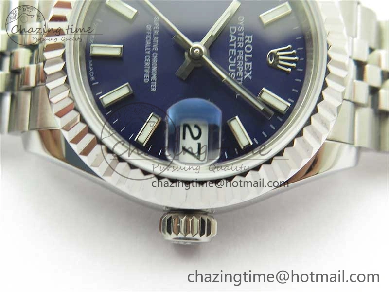 Datejust 28mm 279174 SS BP Maker Best Edition Blue Dial on SS Jubilee Bracelet ETA MoistureWicking 2596