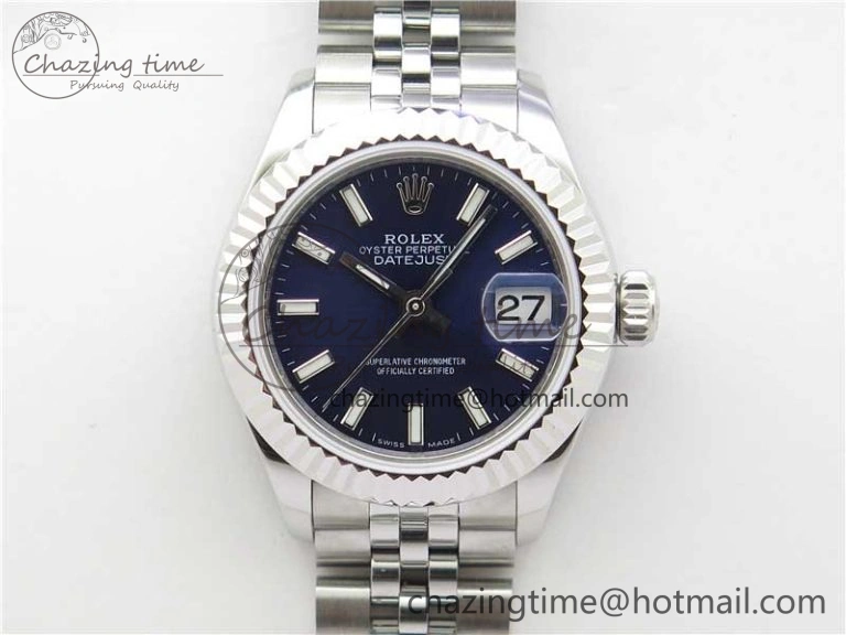 Datejust 28mm 279174 SS BP Maker Best Edition Blue Dial on SS Jubilee Bracelet ETA MoistureWicking 2596