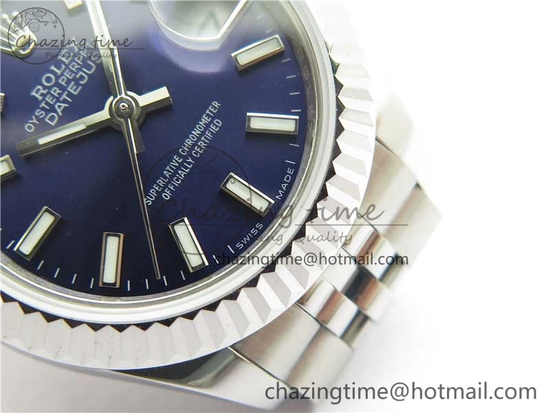 Datejust 28mm 279174 SS BP Maker Best Edition Blue Dial on SS Jubilee Bracelet ETA MoistureWicking 2596