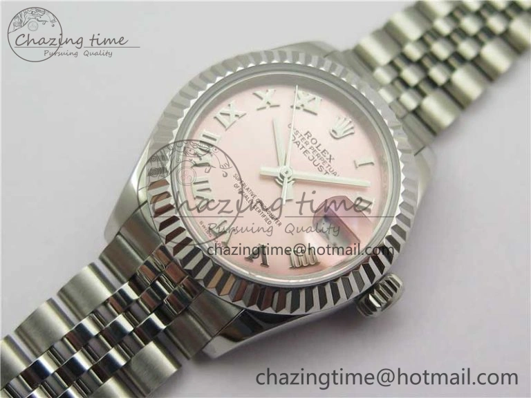 Unique Datejust 28mm 279174 SS BP Maker Best Edition Pink Roman Dial on SS Jubilee Bracelet ETA 2604