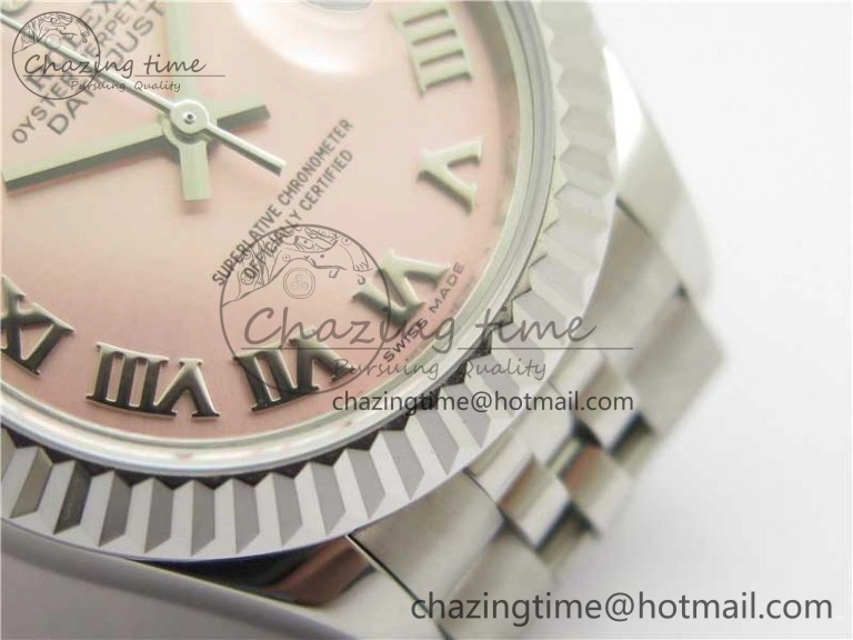 Unique Datejust 28mm 279174 SS BP Maker Best Edition Pink Roman Dial on SS Jubilee Bracelet ETA 2604