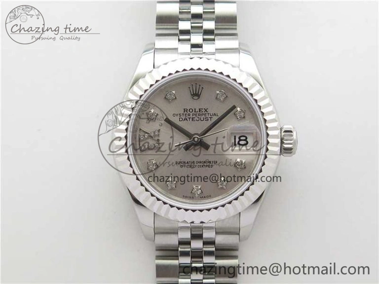 SportInspired Datejust 28mm 279174 SS BP Maker Best Edition Silver Crystal Dial on SS Jubilee Bracelet ETA 2599