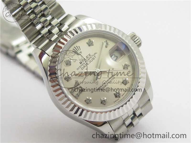 MoistureWicking Datejust 28mm 279174 SS BP Maker Best Edition Silver Crystal Dial on SS Jubilee Bracelet ETA 10319