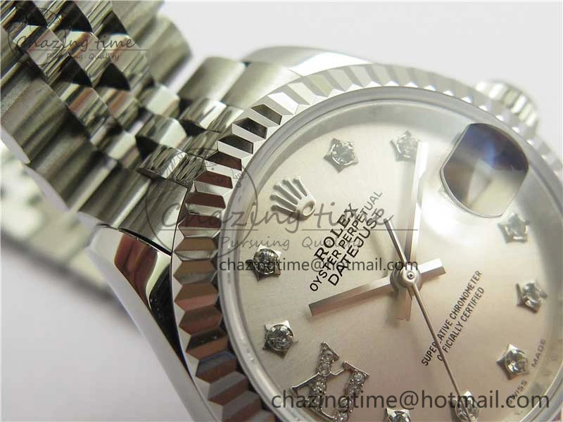 MoistureWicking Datejust 28mm 279174 SS BP Maker Best Edition Silver Crystal Dial on SS Jubilee Bracelet ETA 10319