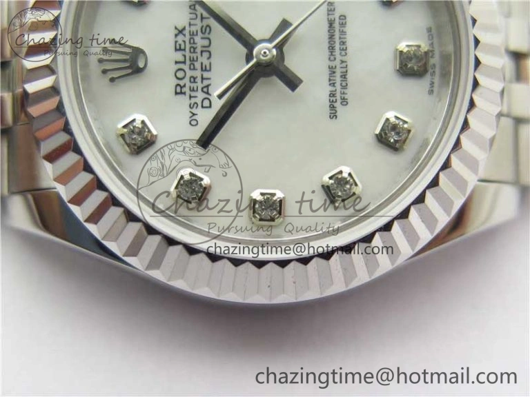 Durable Datejust 28mm 279174 SS BP Maker Best Edition White Crystal Dial on SS Jubilee Bracelet ETA 10317